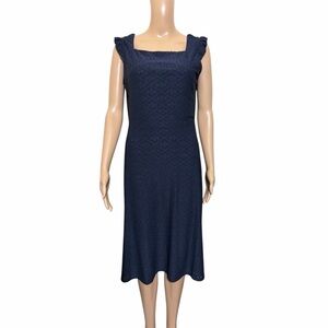 Adrianna Papell Navy Midi Dress